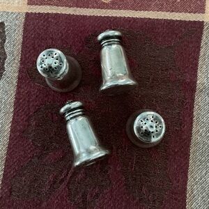 4 Sterling Silver salt & pepper sets